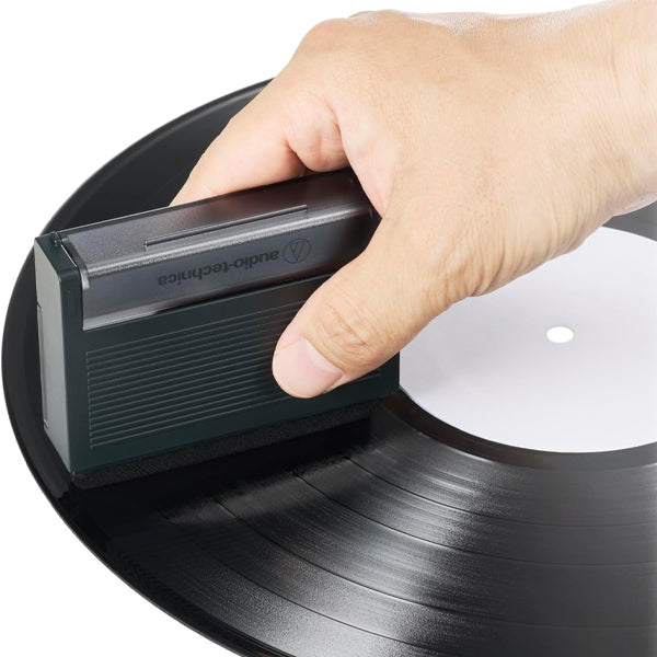 Audio Technica AT6028 3 in 1 Compact Record Cleaning Tool with Cover Stand for Turntable