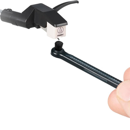 Audio Technica AT6028 3 in 1 Compact Record Cleaning Tool with Cover Stand for Turntable
