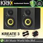 KRK Kreate 3 Active 3 Inch Powered Studio Monitor Speaker With Bluetooth Pair (K3)