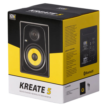 KRK Kreate 5 Active 5 Inch 2 Way Powered Studio Monitor Speaker with Bluetooth (K5)