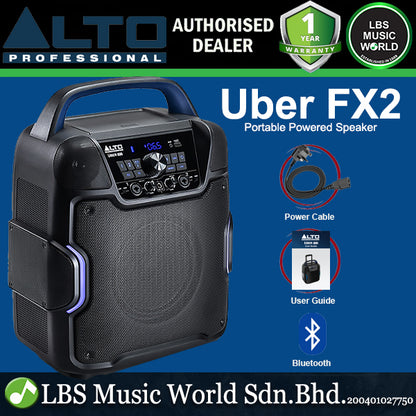 Alto Professional Uber FX2 200 Watt Portable Battery Powered Bluetooth Speaker with 320 Degree Sound