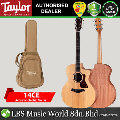 Taylor 14ce Torrefied Spruce Top Grand Auditorium Acoustic Electric Guitar with Gig Bag Case