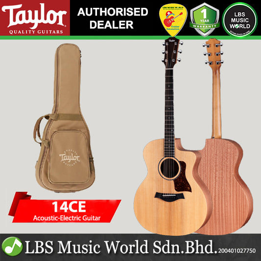 Taylor 14ce Torrefied Spruce Top Grand Auditorium Acoustic Electric Guitar with Gig Bag Case