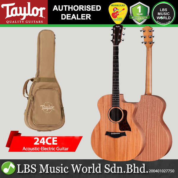 Taylor 24ce Neo Tropical Mahogany Top Grand Auditorium Acoustic Electric Guitar with Gig Bag