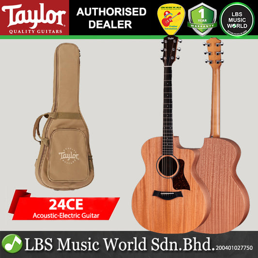 Taylor 24ce Neo Tropical Mahogany Top Grand Auditorium Acoustic Electric Guitar with Gig Bag