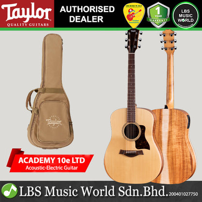 Taylor Academy 10e LTD Torrefied Spruce Top Dreadnought Acoustic Electric Guitar with Soft Gig bag