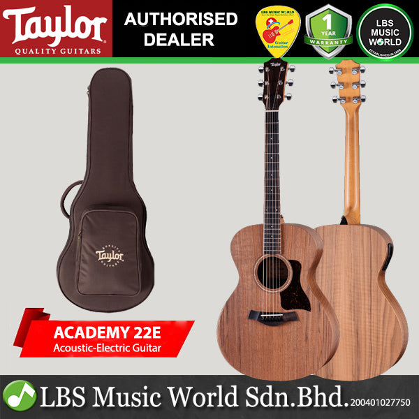 Taylor Academy 22e Walnut Top Grand Concert Acoustic Electric Guitar with Gig Bag