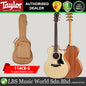 Taylor 114ce-S Grand Auditorium Solid Spruce Top Acoustic Electric Guitar with Bag - Natural Sapele (114ce S)