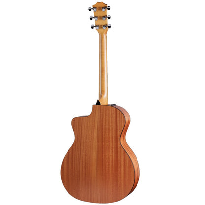 Taylor 114ce-S Grand Auditorium Solid Spruce Top Acoustic Electric Guitar with Bag - Natural Sapele (114ce S)