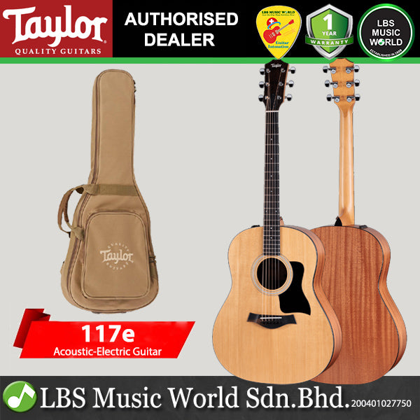 Taylor 117e Sitka Spruce Top Grand Pacific Acoustic Electric Guitar with Gig Bag