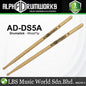 Alpha Drumworks AD-DS5A Drumstick American Hickory Series Wood Tip Drum Stick - 5A (ADDS5A AD DS5A)