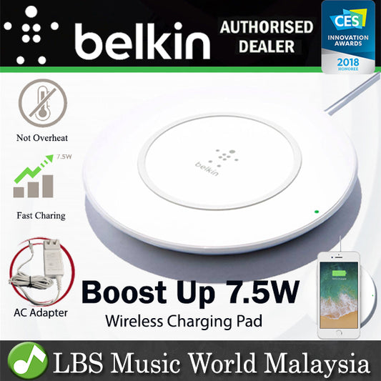 Belkin Boost Up 7.5W Wireless Charging Pad for iPhone X/8/8 Plus, Android Phone and Earbuds