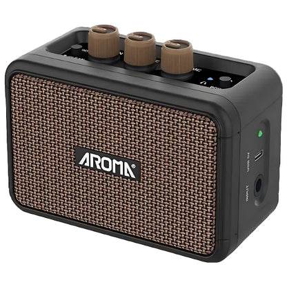 Aroma AG-04 5 Watt Rechargeable Mini Amplifier for Electric Guitar with Bluetooth (AG04)