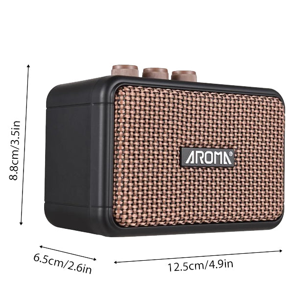 Aroma AG-04 5 Watt Rechargeable Mini Amplifier for Electric Guitar with Bluetooth (AG04)