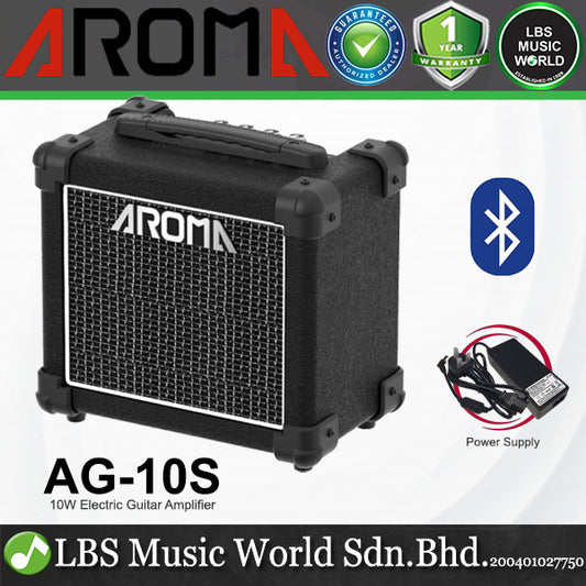 Aroma AG-10S 10 Watt Amplifier for Electric Guitar with Bluetooth (AG10S)