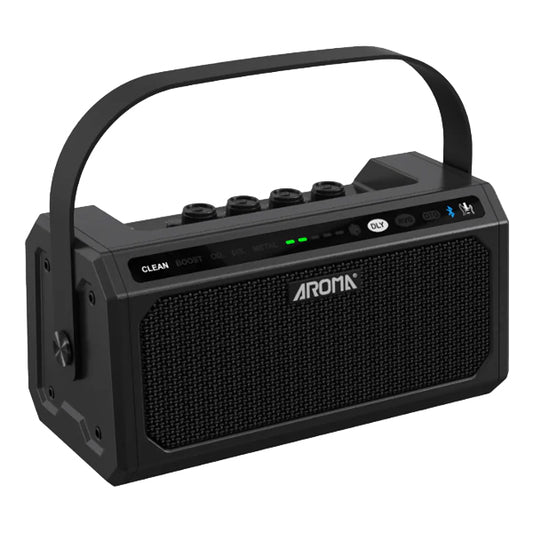 Aroma TG-08 Rechargeable Bluetooth Portable Electric Guitar Amplifier with Built In Drum Rhythm (TG08)