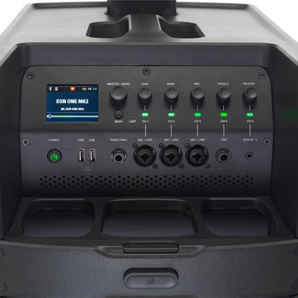 JBL EON One MK2 400 Watt Portable Rechargeable Column Speaker PA System with Built In Mixer, Bluetooth and DSP