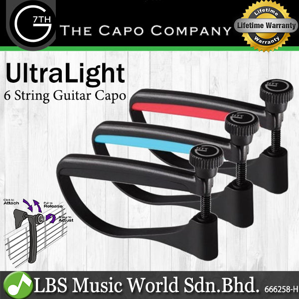 G7th UltraLight 6 String Acoustic or Electric Guitar Capo (Ultralight6)