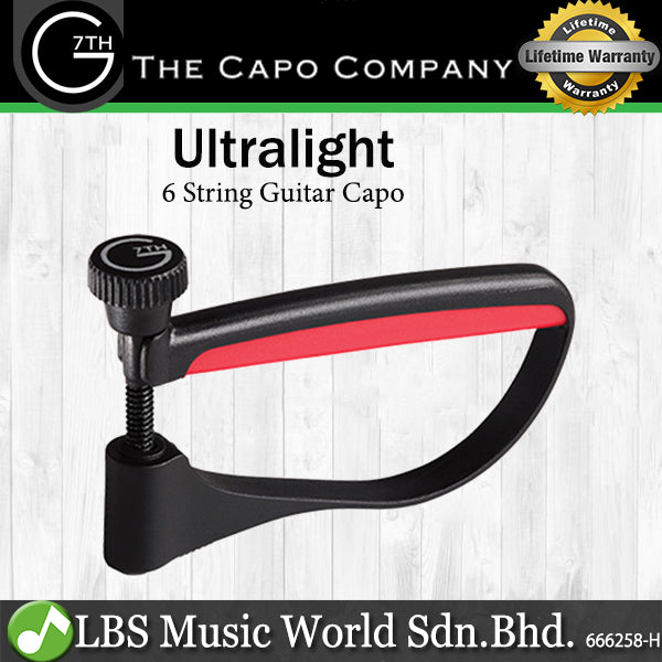G7th UltraLight 6 String Acoustic or Electric Guitar Capo (Ultralight6)