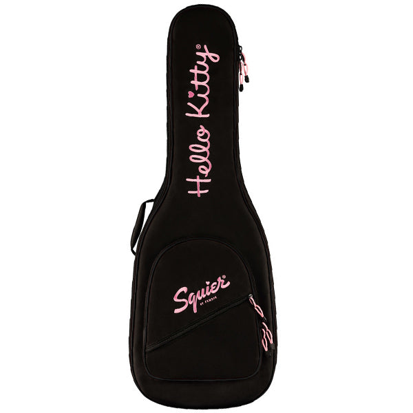 Squier by Fender Limited Edition Hello Kitty Stratocaster Electric Guitar SS Pickup with Maple Fingerboard - White