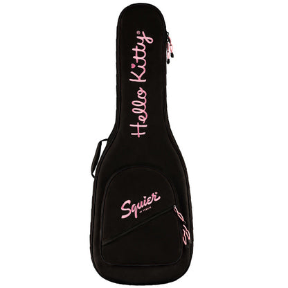 Squier by Fender Limited Edition Hello Kitty Stratocaster Electric Guitar SS Pickup with Maple Fingerboard - White