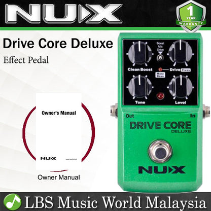 [Discontinued] Nux Drive Core Deluxe Booster Blues Driver Guitar Effect Pedal Tube Screamer