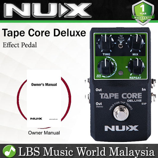 [Discontinued] Nux Tape Core Deluxe Echo Delay Electric Guitar and Bass Effects Pedal