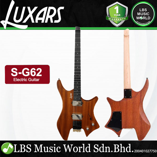 LUXARS S-G62 Ash Body Electric Guitar HH Pickup with Rosewood Fingerboard