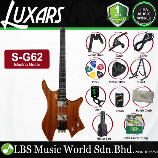 LUXARS S-G62 Ash Body Electric Guitar HH Pickup with Rosewood Fingerboard