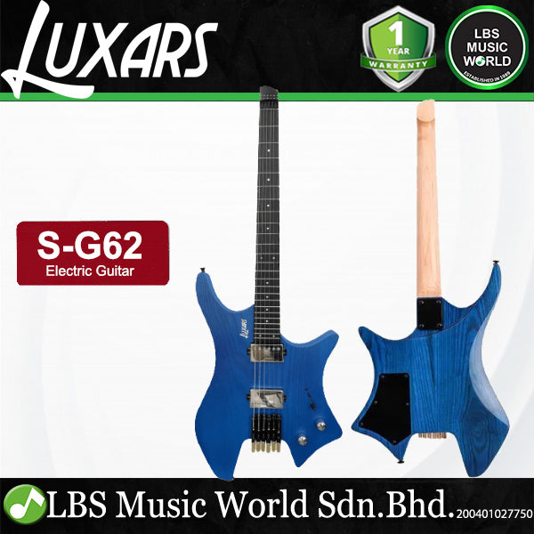 LUXARS S-G62 Ash Body Electric Guitar HH Pickup with Rosewood Fingerboard
