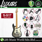 Luxars S-G25 HSS Alder Body Electric Guitar Roasted Maple Fretboard and Tremolo (S G25)