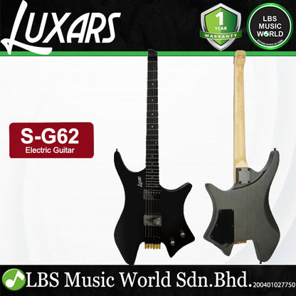 LUXARS S-G62 Ash Body Electric Guitar HH Pickup with Rosewood Fingerboard
