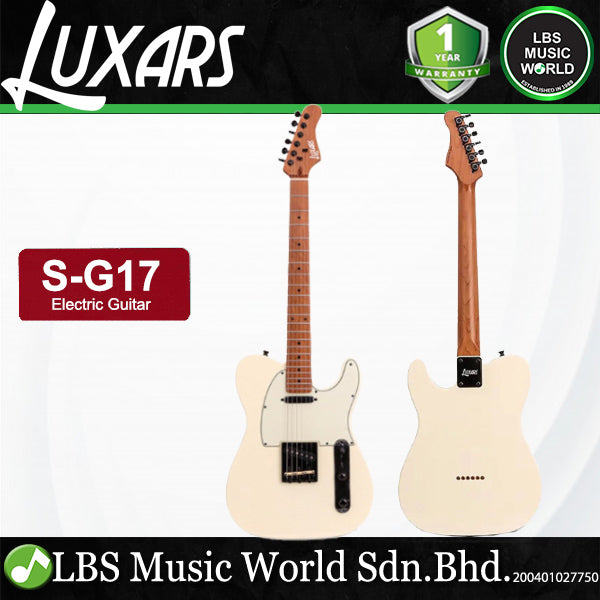 Luxars S-G17 PRO High-End TL Alder Body Electric Guitar SS Pickup with Roasted Maple Fretboard (S G17)