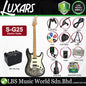 Luxars S-G25 HSS Alder High End Body Electric Guitar HSS Pickup with Roasted Maple Fretboard and Tremolo - Package (S G25)