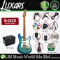 Luxars S-G25 HSS Alder High End Body Electric Guitar HSS Pickup with Roasted Maple Fretboard and Tremolo - Package (S G25)