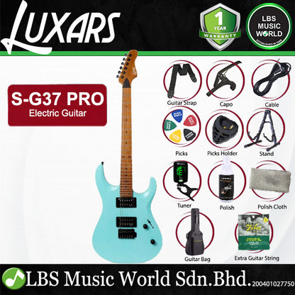 Luxars S-G37-PRO Electric Guitar Alnico HH Pickups with Roasted Maple Neck (S G37 PRO)