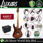 Luxars S-G37-T Solid-Body Electric Guitar Dual Coil-Split Humbuckers with Roasted Maple Neck - Package  (S G37 T)
