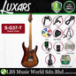 Luxars S-G37-T Solid-Body Electric Guitar Dual Coil-Split Humbuckers with Roasted Maple Neck  (S G37 T)