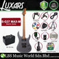 LUXARS S-G37-MAX-M Roasted Mahogany Body Electric Guitar HH Pickup with Tremolo - Package (S G37 MAX M)