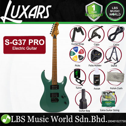Luxars S-G37-PRO Electric Guitar Alnico HH Pickups with Roasted Maple Neck (S G37 PRO)