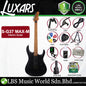 LUXARS S-G37-MAX-M Roasted Mahogany Body Electric Guitar HH Pickup with Tremolo (S G37 MAX M)