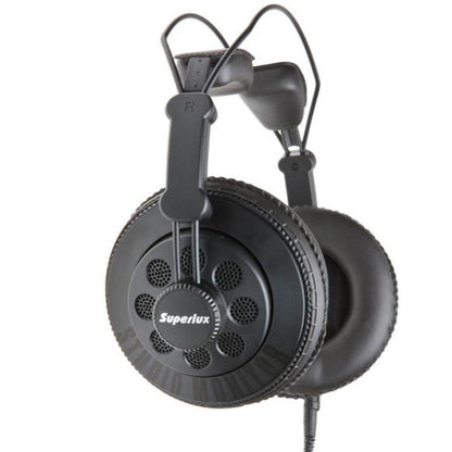 Superlux HD668B Semi Open Dynamic Wired Over Ear Semi Open Headphone with Soft Headband