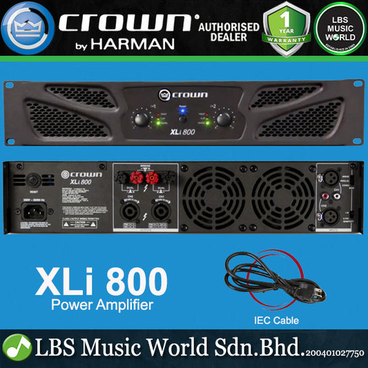 Crown XLi 800 300W 2 Channel Power Amplifier Amp (XLi800)