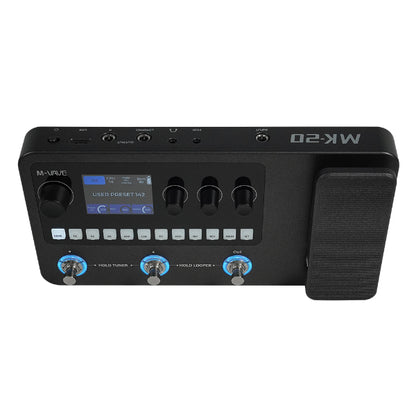 M-Vave MK-20 Guitar Bass Multi Effects Processor Pedal Built in Rechargeable Battery (MK20)
