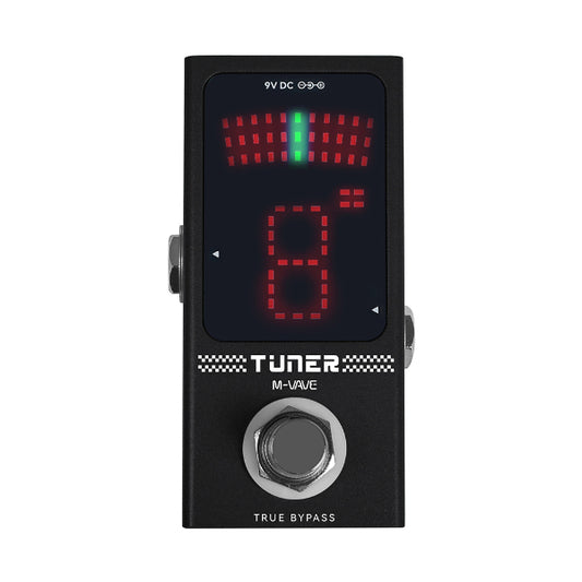 M-VAVE PD48 Chromatic True Bypass Guitar Tuner Pedal for Bass and Electric