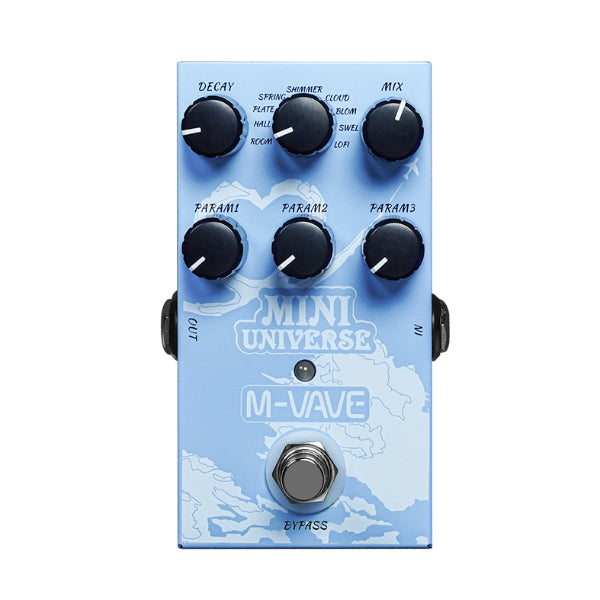 M-Vave PD38 Mini Universe Digital Reverb Effect Guitar Pedal with True Bypass