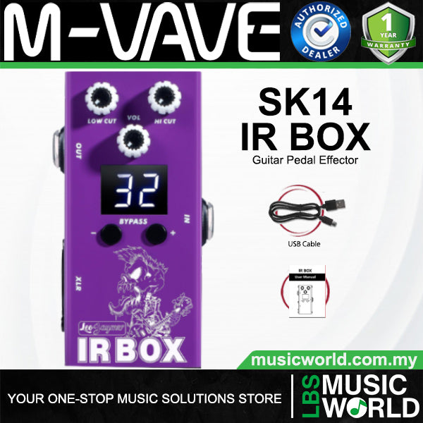 M-Vave SK14 IR Box Cabinet Simulator with 32 Presets for Guitar and Bass
