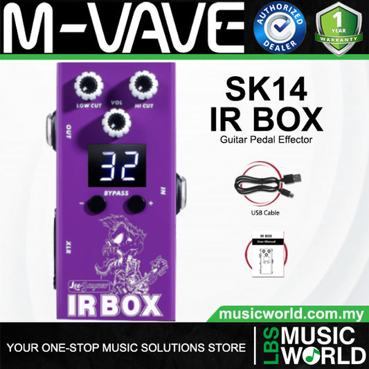M-Vave SK14 IR Box Cabinet Simulator with 32 Presets for Guitar and Bass