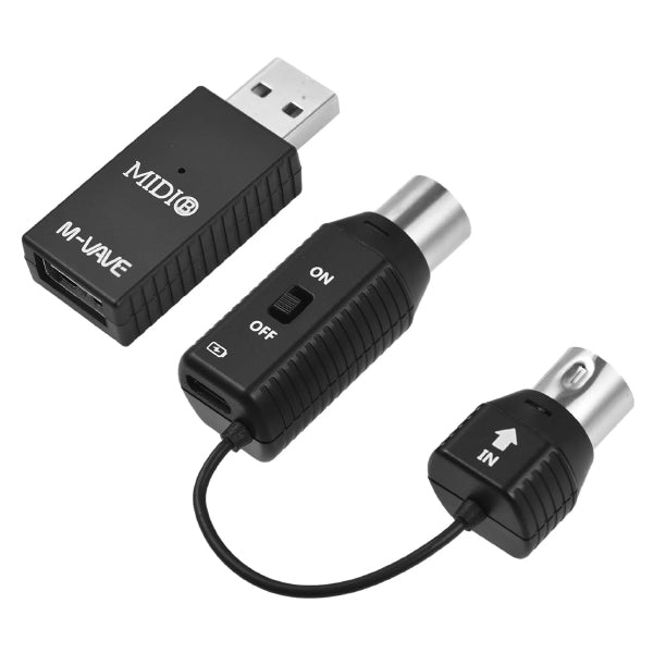 M-Vave MS1/SK4 Wireless MIDI System for Guitar and Keyboard with Low Latency - Set