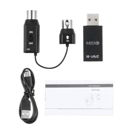 M-Vave MS1/SK4 Wireless MIDI System for Guitar and Keyboard with Low Latency - Set